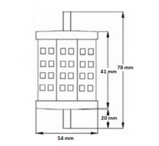 Led lamp R7s 5W dimbaar